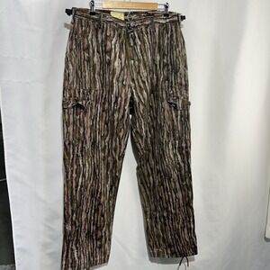 VTG Pelican Brand Men Camouflage Pants Green Realtree Hunting 36W 32L USA READ**